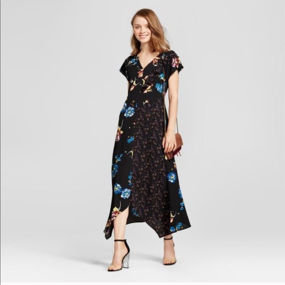 Floral Mixed Print Dress